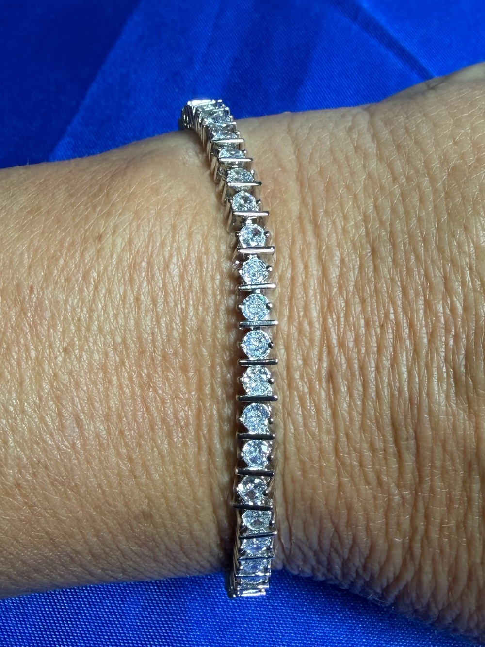 White Gold CZ Tennis Bracelet